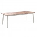 Tavolo da giardino Emu Shine rettangolare/piano in teak - 8 posti