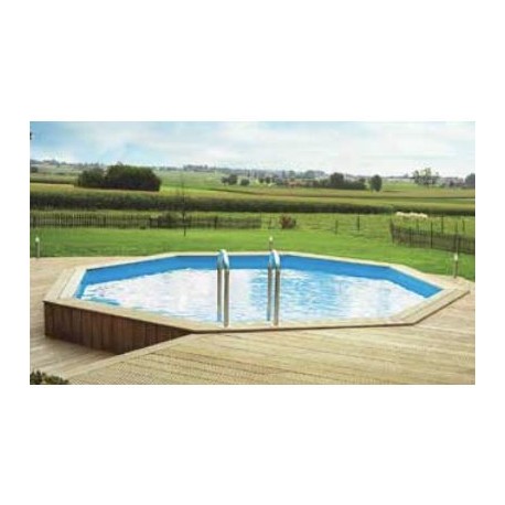 Piscina In Legno Fuori Terra - Onda New 537