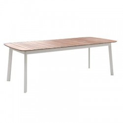 Tavolo da giardino Emu Shine rettangolare/piano in teak - 6 posti