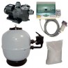 Kit Filtrazione Acqua Piscina - RIVALTA 10 m³/h Trifase